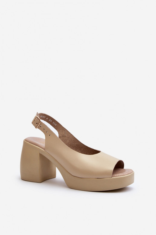 Zazoo 40376 Sandali da donna Su tacchi enormi beige Zazoo 40376 Sandali da donna Su tacchi enormi beige