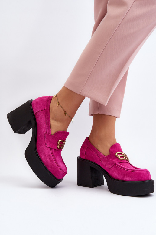 Zazoo 20170 scarpe dalla pelle scamosciata Femminile con i tacchi colore rosa Zazoo 20170 scarpe dalla pelle scamosciata Femminile con i tacchi colore rosa