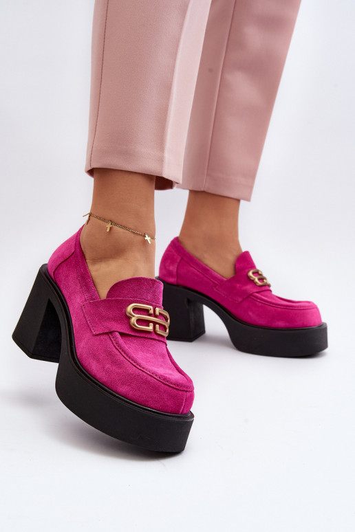 Zazoo 20170 scarpe dalla pelle scamosciata Femminile con i tacchi colore rosa Zazoo 20170 scarpe dalla pelle scamosciata Femminile con i tacchi colore rosa