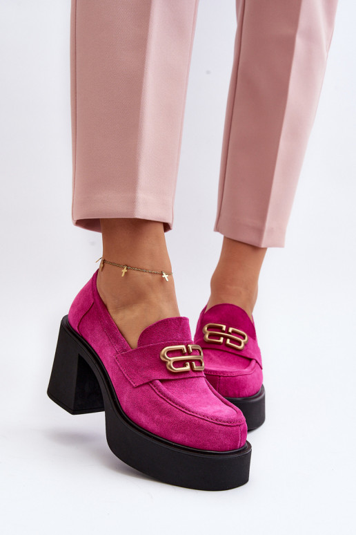 Zazoo 20170 scarpe dalla pelle scamosciata Femminile con i tacchi colore rosa Zazoo 20170 scarpe dalla pelle scamosciata Femminile con i tacchi colore rosa