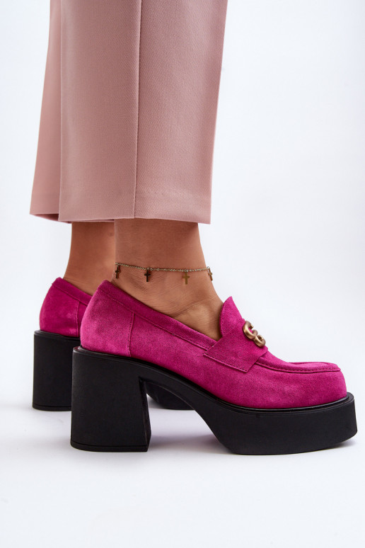 Zazoo 20170 scarpe dalla pelle scamosciata Femminile con i tacchi colore rosa Zazoo 20170 scarpe dalla pelle scamosciata Femminile con i tacchi colore rosa