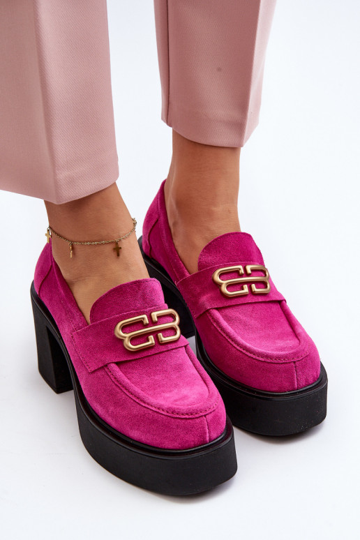 Zazoo 20170 scarpe dalla pelle scamosciata Femminile con i tacchi colore rosa Zazoo 20170 scarpe dalla pelle scamosciata Femminile con i tacchi colore rosa