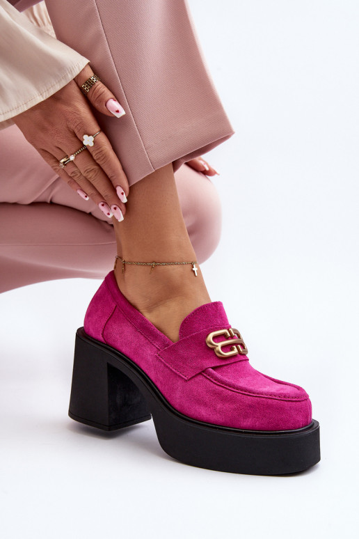 Zazoo 20170 scarpe dalla pelle scamosciata Femminile con i tacchi colore rosa Zazoo 20170 scarpe dalla pelle scamosciata Femminile con i tacchi colore rosa