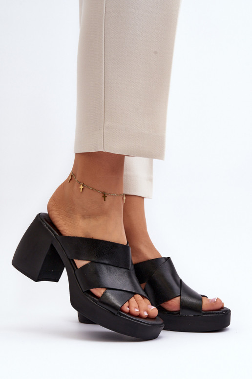 Zazoo 40373 Pantofole in pelle Klocke colore nero Zazoo 40373 Pantofole in pelle Klocke colore nero