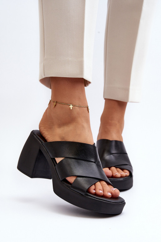 Zazoo 40373 Pantofole in pelle Klocke colore nero Zazoo 40373 Pantofole in pelle Klocke colore nero