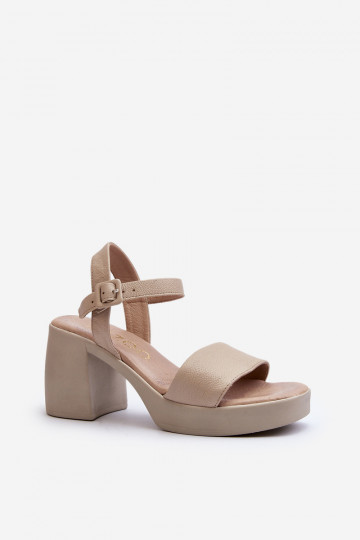 Sandali femminili Zazoo 40386 color sabbia