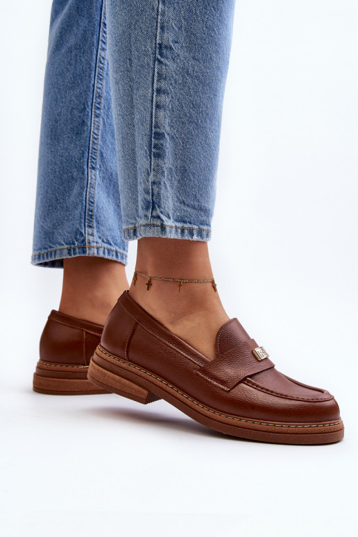 Zazoo 20165 Pelle mocassini da donna colore marrone Zazoo 20165 Pelle mocassini da donna colore marrone