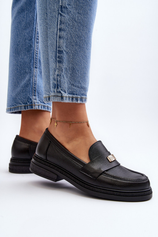 Zazoo 20165 Pelle mocassini da donna colore nero Zazoo 20165 Pelle mocassini da donna colore nero