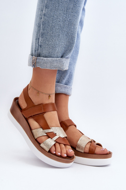 Zazoo 40397 Femminile Sandali da donna con una piattaforma colore marrone Zazoo 40397 Femminile Sandali da donna con una piattaforma colore marrone