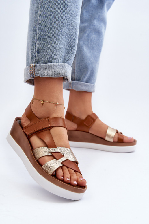 Zazoo 40397 Femminile Sandali da donna con una piattaforma colore marrone Zazoo 40397 Femminile Sandali da donna con una piattaforma colore marrone