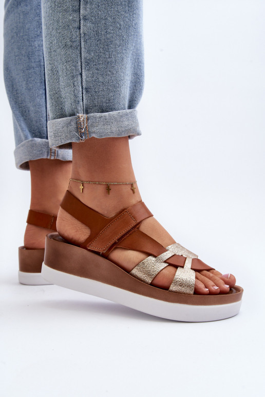 Zazoo 40397 Femminile Sandali da donna con una piattaforma colore marrone Zazoo 40397 Femminile Sandali da donna con una piattaforma colore marrone