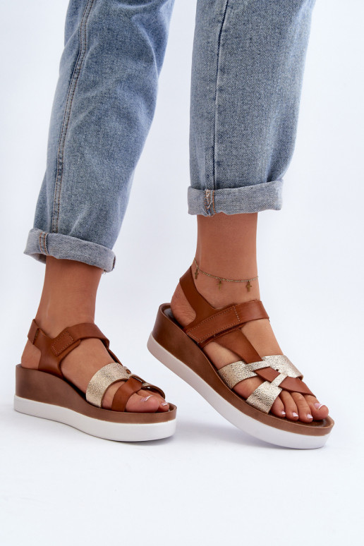 Zazoo 40397 Femminile Sandali da donna con una piattaforma colore marrone Zazoo 40397 Femminile Sandali da donna con una piattaforma colore marrone