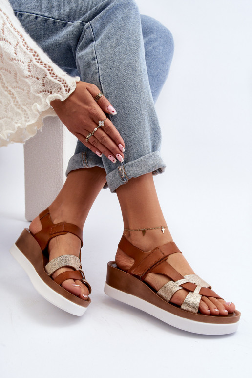 Zazoo 40397 Femminile Sandali da donna con una piattaforma colore marrone Zazoo 40397 Femminile Sandali da donna con una piattaforma colore marrone