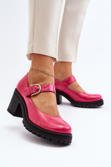 Scarpe in pelle verniciata Zazoo 20166 rosa