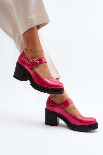 Scarpe in pelle verniciata Zazoo 20166 rosa 2