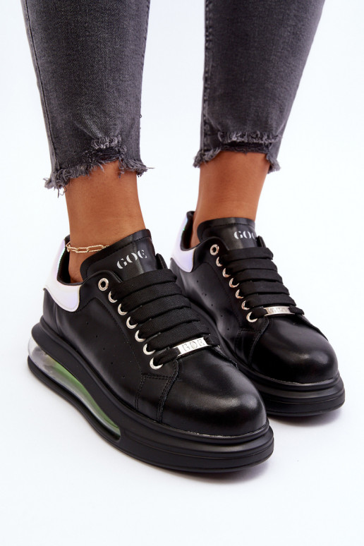 Scarpe modello sneakers Femminile Pelle GOE NN2N4030 colore nero Scarpe modello sneakers Femminile Pelle GOE NN2N4030 colore nero