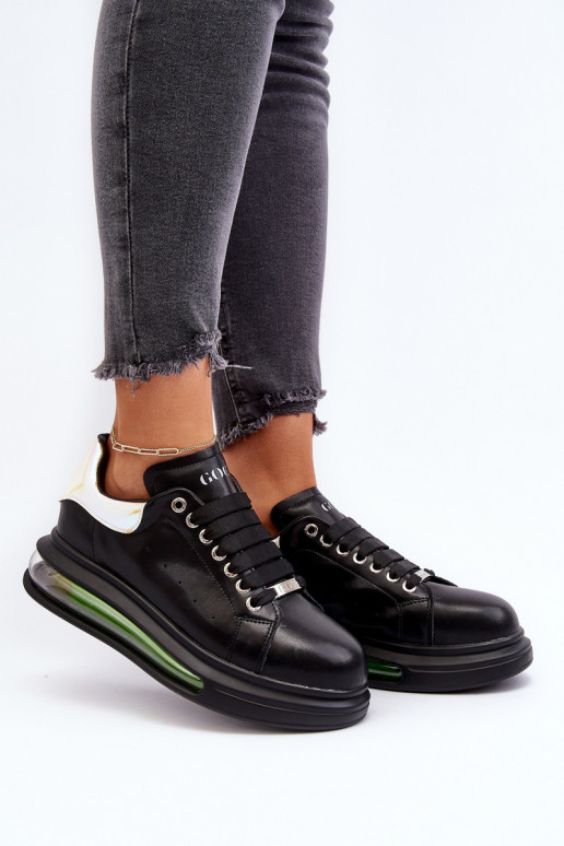 Scarpe modello sneakers Femminile Pelle GOE NN2N4030 colore nero Scarpe modello sneakers Femminile Pelle GOE NN2N4030 colore nero