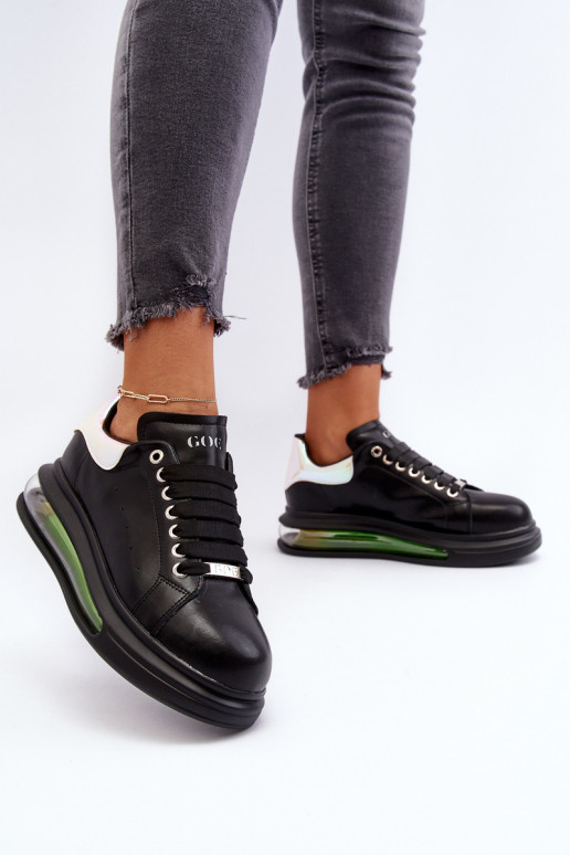 Scarpe modello sneakers Femminile Pelle GOE NN2N4030 colore nero Scarpe modello sneakers Femminile Pelle GOE NN2N4030 colore nero