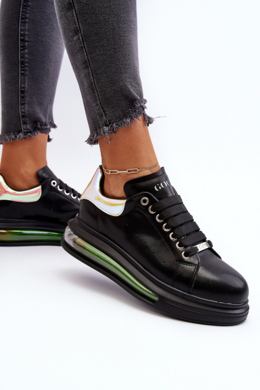 Scarpe modello sneakers Femminile Pelle GOE NN2N4030 colore nero Scarpe modello sneakers Femminile Pelle GOE NN2N4030 colore nero