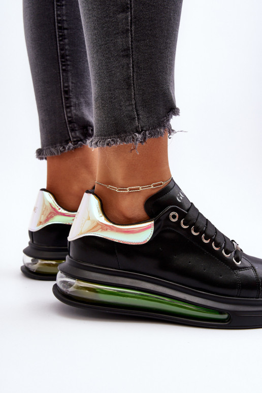 Scarpe modello sneakers Femminile Pelle GOE NN2N4030 colore nero Scarpe modello sneakers Femminile Pelle GOE NN2N4030 colore nero