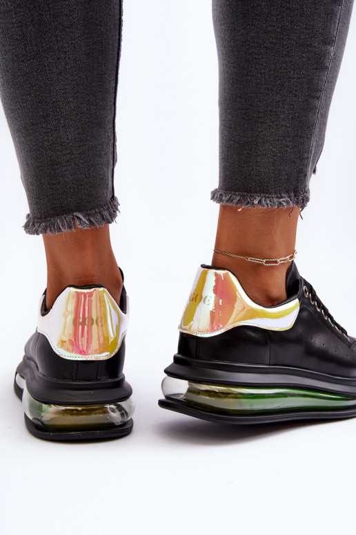 Scarpe modello sneakers Femminile Pelle GOE NN2N4030 colore nero Scarpe modello sneakers Femminile Pelle GOE NN2N4030 colore nero