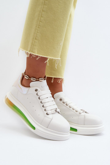 Scarpe modello sneakers Femminile Pelle GOE NN2N4029 Colore bianco 2