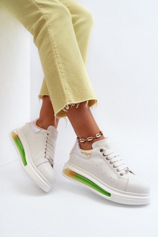 Scarpe modello sneakers Femminile Pelle GOE NN2N4029 Colore bianco Scarpe modello sneakers Femminile Pelle GOE NN2N4029 Colore bianco