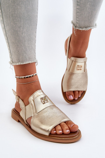Sandali per donne Zazoo 40385 color oro