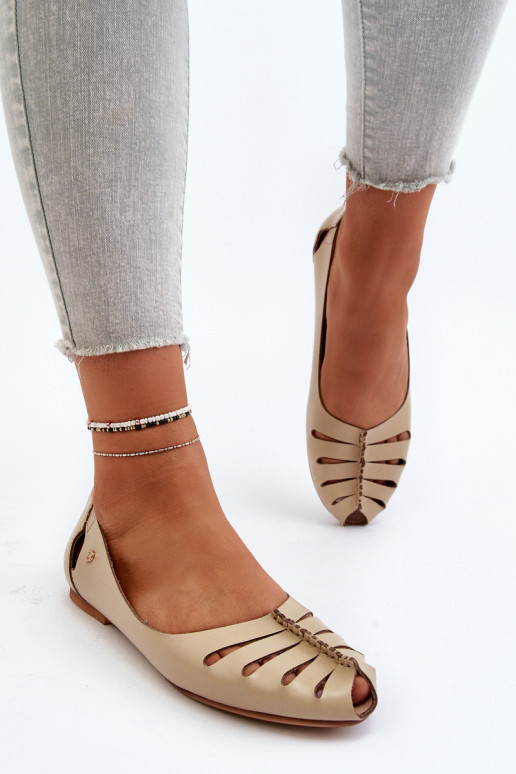 Zazoo 10009 Comode ballerine in pelle naturale Femminile beige Zazoo 10009 Comode ballerine in pelle naturale Femminile beige