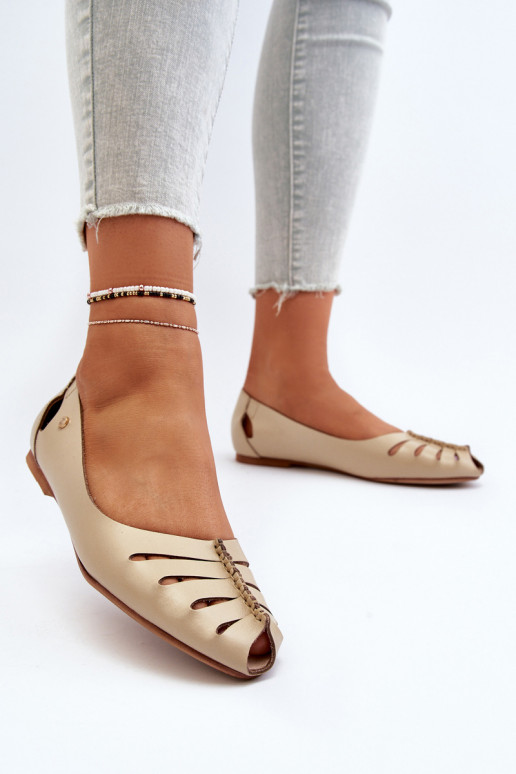 Zazoo 10009 Comode ballerine in pelle naturale Femminile beige Zazoo 10009 Comode ballerine in pelle naturale Femminile beige