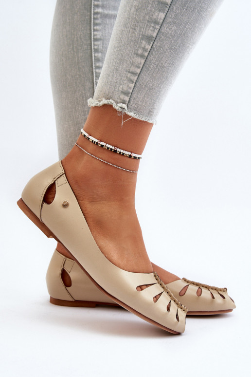 Zazoo 10009 Comode ballerine in pelle naturale Femminile beige Zazoo 10009 Comode ballerine in pelle naturale Femminile beige