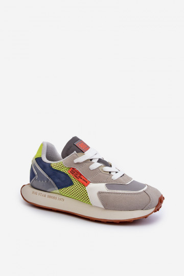 Scarpe sportive da uomo con sistema Memory Foam Big Star NN174344 grigie