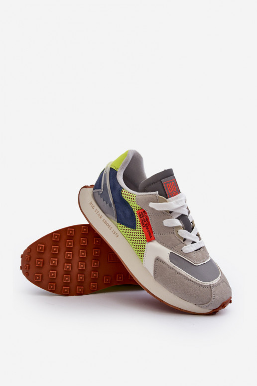 scarpe da ginnastica Scarpe modello sneakers Deveschio Memory Foam System Big Star NN174344 colore grigio