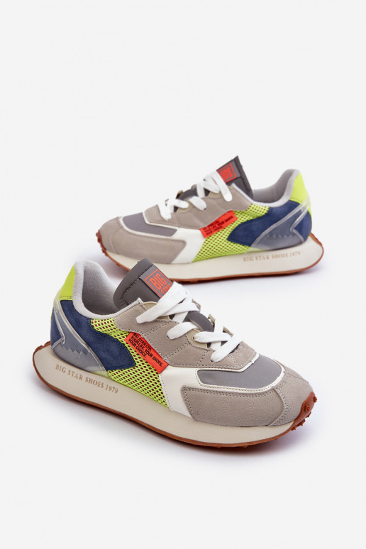 scarpe da ginnastica Scarpe modello sneakers Deveschio Memory Foam System Big Star NN174344 colore grigio