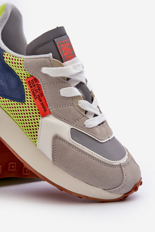 scarpe da ginnastica Scarpe modello sneakers Deveschio Memory Foam System Big Star NN174344 colore grigio