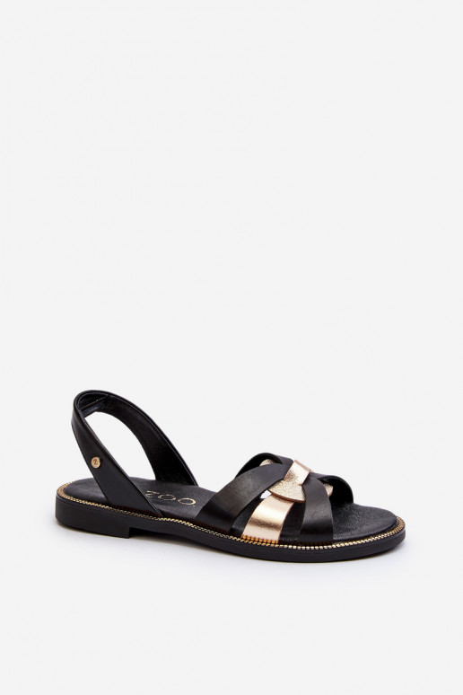 Zazoo 40382 Sandali da donna Pelle colore nero Zazoo 40382 Sandali da donna Pelle colore nero