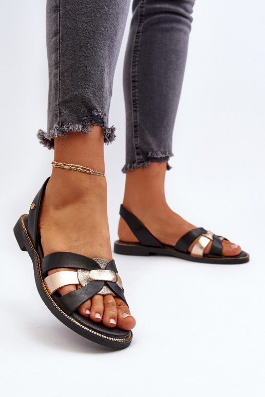 Zazoo 40382 Sandali da donna Pelle colore nero Zazoo 40382 Sandali da donna Pelle colore nero