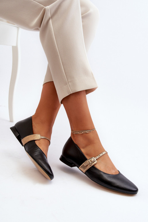 Ballerine Femminile con tacchi larghi Laura Messi 2774 colore nero Ballerine Femminile con tacchi larghi Laura Messi 2774 colore nero