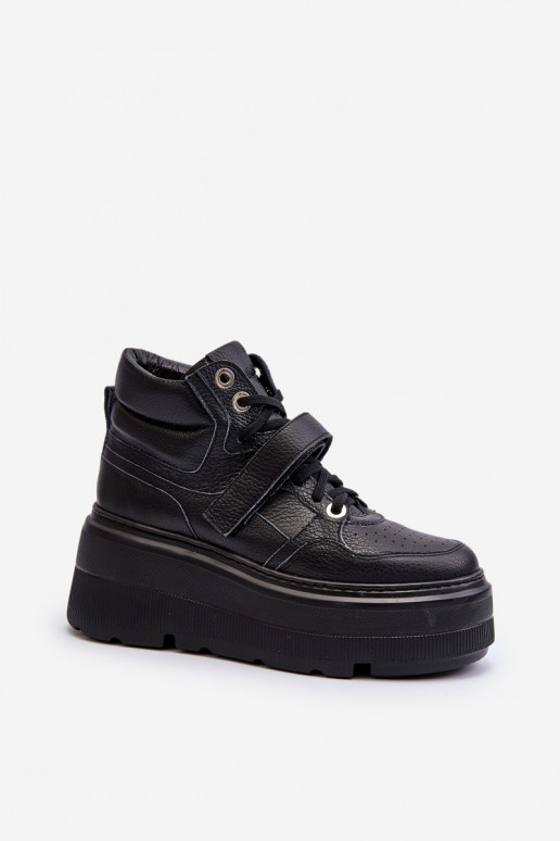 Zazoo 3450 Pelle Scarpe modello sneakers Femminile colore nero Zazoo 3450 Pelle Scarpe modello sneakers Femminile colore nero