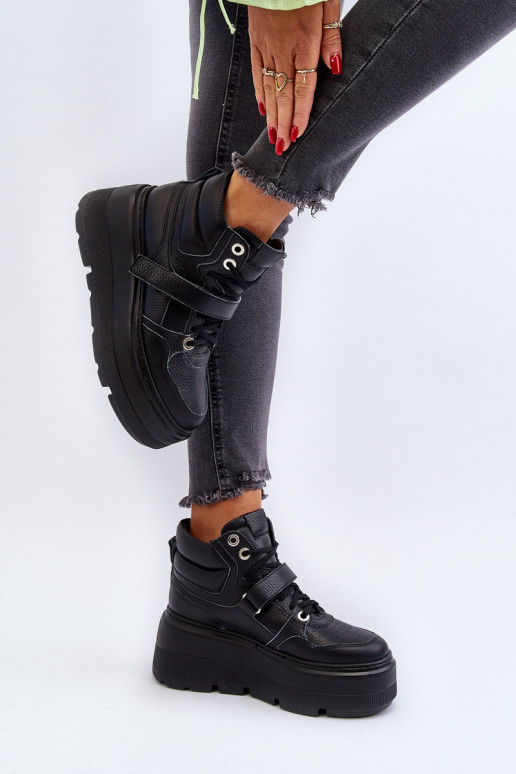 Zazoo 3450 Pelle Scarpe modello sneakers Femminile colore nero Zazoo 3450 Pelle Scarpe modello sneakers Femminile colore nero