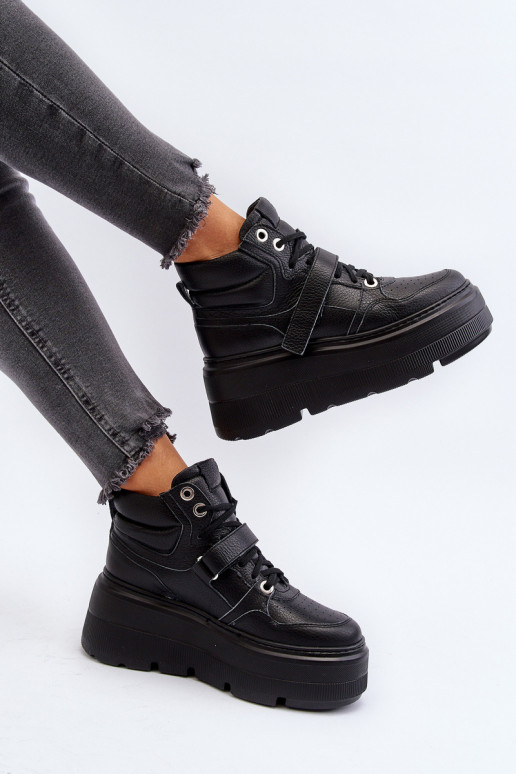 Zazoo 3450 Pelle Scarpe modello sneakers Femminile colore nero Zazoo 3450 Pelle Scarpe modello sneakers Femminile colore nero