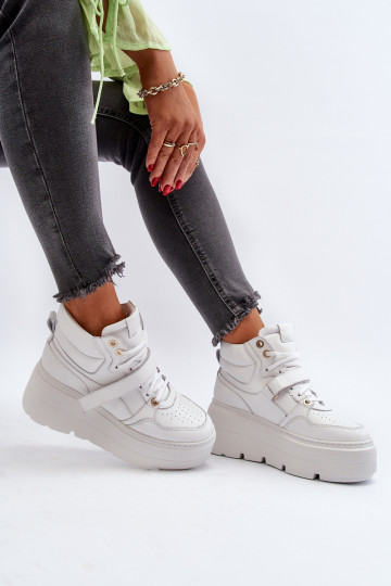 Zazoo 3450 Pelle Scarpe modello sneakers Femminile Colore bianco 2