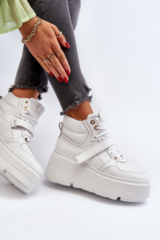 Zazoo 3450 Pelle Scarpe modello sneakers Femminile Colore bianco Zazoo 3450 Pelle Scarpe modello sneakers Femminile Colore bianco