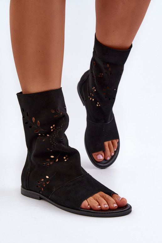 Zazoo 3437 Femminile Sandali in camoscio con uno stivale Al Castello colore nero Zazoo 3437 Femminile Sandali in camoscio con uno stivale Al Castello colore nero