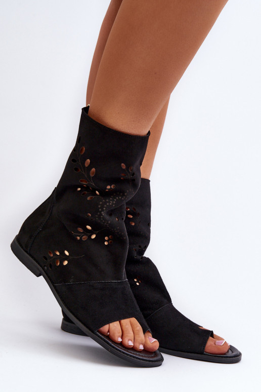 Zazoo 3437 Femminile Sandali in camoscio con uno stivale Al Castello colore nero Zazoo 3437 Femminile Sandali in camoscio con uno stivale Al Castello colore nero