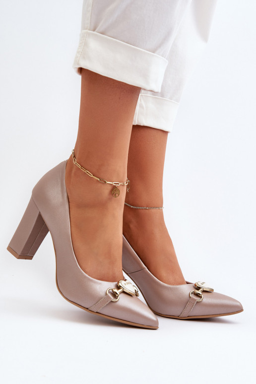 Zazoo 2453/OS Pelle Scarpe con i tacchi con i cuori madreperla Zazoo 2453/OS Pelle Scarpe con i tacchi con i cuori madreperla