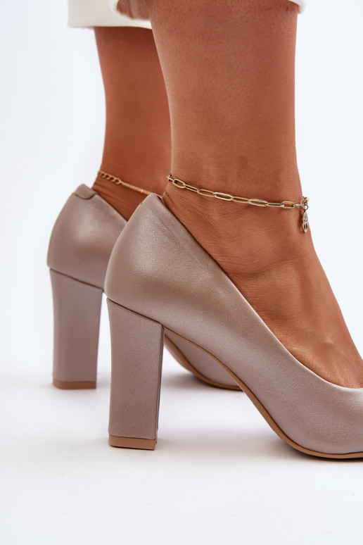 Zazoo 2453/OS Pelle Scarpe con i tacchi con i cuori madreperla Zazoo 2453/OS Pelle Scarpe con i tacchi con i cuori madreperla