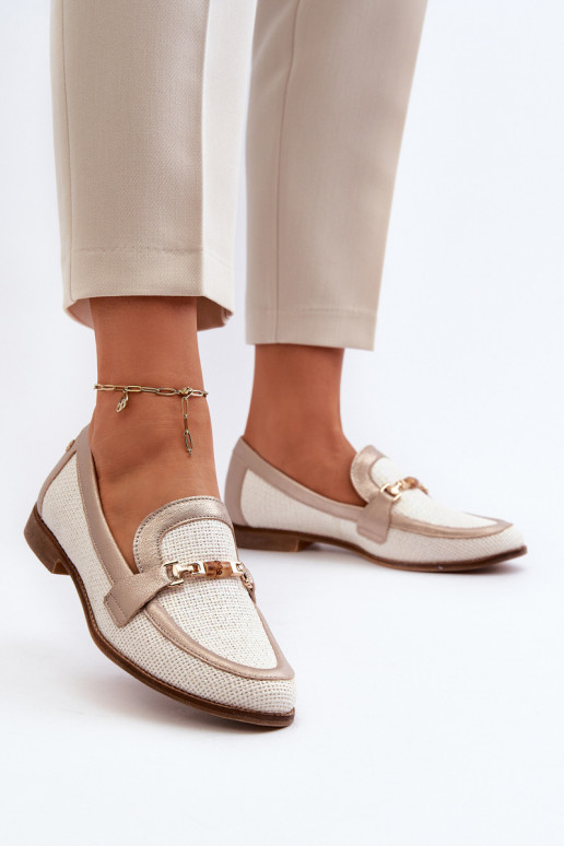 Pelle Mocassini con ornamenti colore dorato Deveciejka 06442-25 colore dorato Pelle Mocassini con ornamenti colore dorato Deveciejka 06442-25 colore dorato