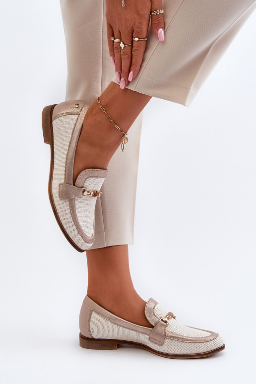 Pelle Mocassini con ornamenti colore dorato Deveciejka 06442-25 colore dorato Pelle Mocassini con ornamenti colore dorato Deveciejka 06442-25 colore dorato