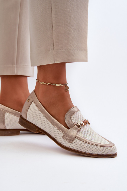 Pelle Mocassini con ornamenti colore dorato Deveciejka 06442-25 colore dorato Pelle Mocassini con ornamenti colore dorato Deveciejka 06442-25 colore dorato